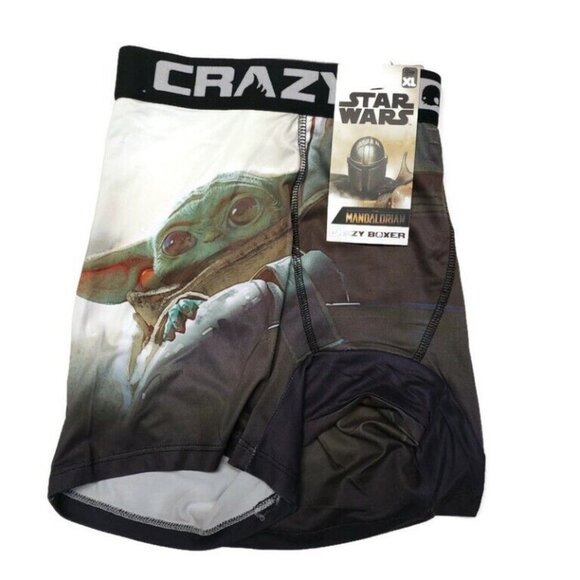 Star Wars THE MANDALORIAN Boxer Briefs Crazy Boxer The Child Art Mens Size XL - Picture 5 of 5